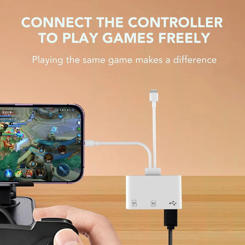 SPGUARD!SD Card Reader for Iphone/Ipad, Dual Lightning and USB C Connector, Micro SD Memory Card Reader Adapter for SD,TF Card, USB Disk, for Iphone 17 16 15 14 13/Iphone 17 Air/Iphone 17 16 15 14 13Pro/Iphone 17 16 15 14 13 Pro Max/Ipad/Macbook
