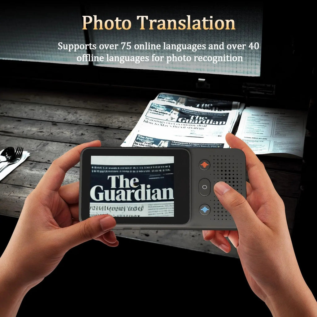 Al Language Translator Device | No Additional Charges L Translation Does Not Require a Signal Source | Translate 138+Languages with Wifi | Translation Multi-Language Touchscreen Real-Time Translaton
