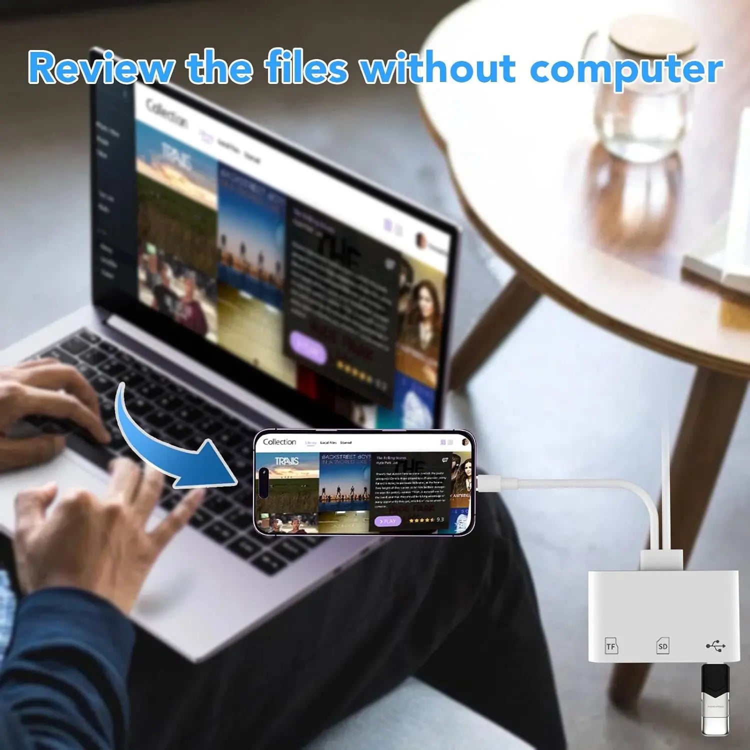 SPGUARD!SD Card Reader for Iphone/Ipad, Dual Lightning and USB C Connector, Micro SD Memory Card Reader Adapter for SD,TF Card, USB Disk, for Iphone 17 16 15 14 13/Iphone 17 Air/Iphone 17 16 15 14 13Pro/Iphone 17 16 15 14 13 Pro Max/Ipad/Macbook